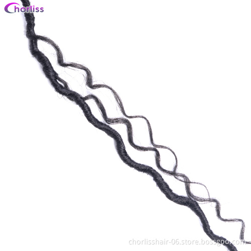 14"/18" Goddess Ombre Faux Locs Crochet Hair Dreadlock Twist Braids Extensions New River Locs Synthetic Braiding Hair Extensions